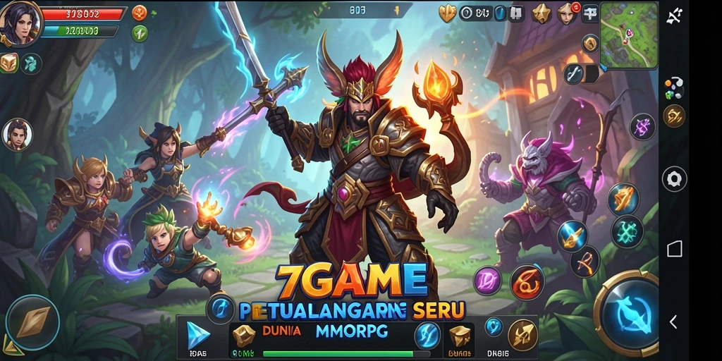 Tampilan antar muka gameplay yang menarik dan imersif.