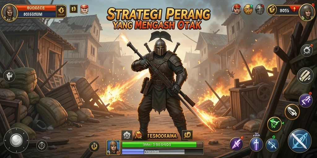 Tampilan gameplay 8055 yang seru dan strategis.