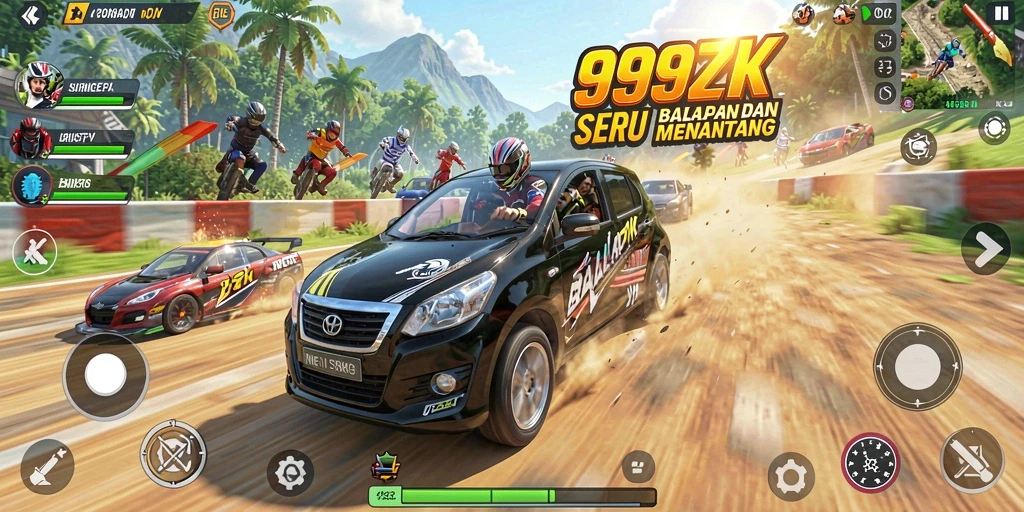 Tampilan menegangkan saat balapan di 999ZK.
