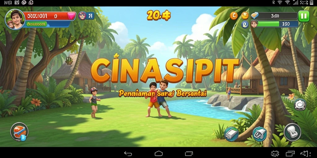 Tampilan gameplay CINASIPIT yang menyenangkan dan interaktif.