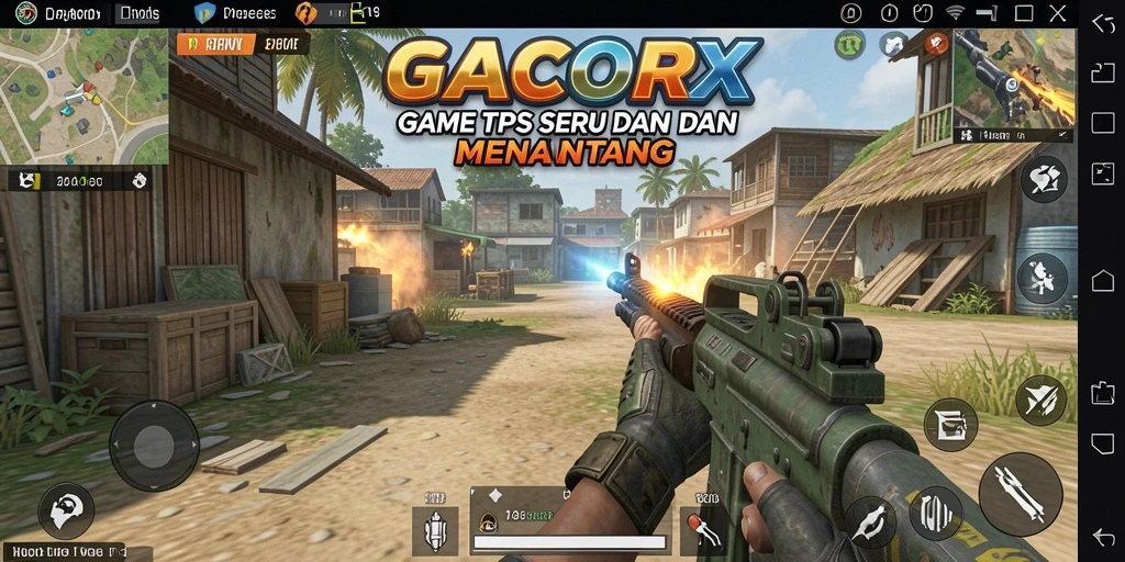Tampilan gameplay GACORX yang mendebarkan dan seru.