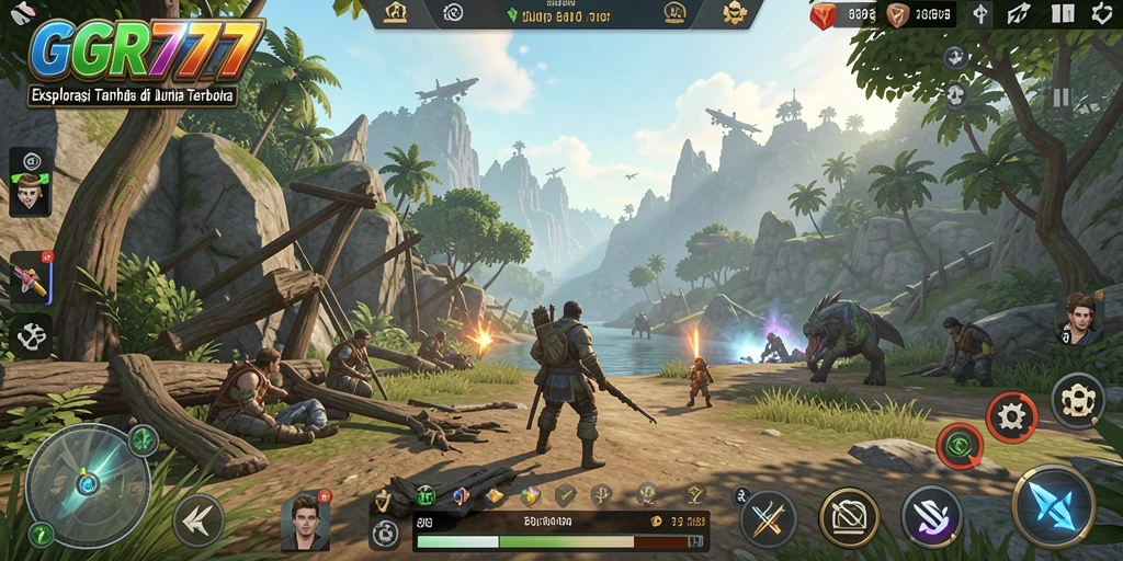 Tampilan gameplay GGR777 yang memukau di dunia terbuka.