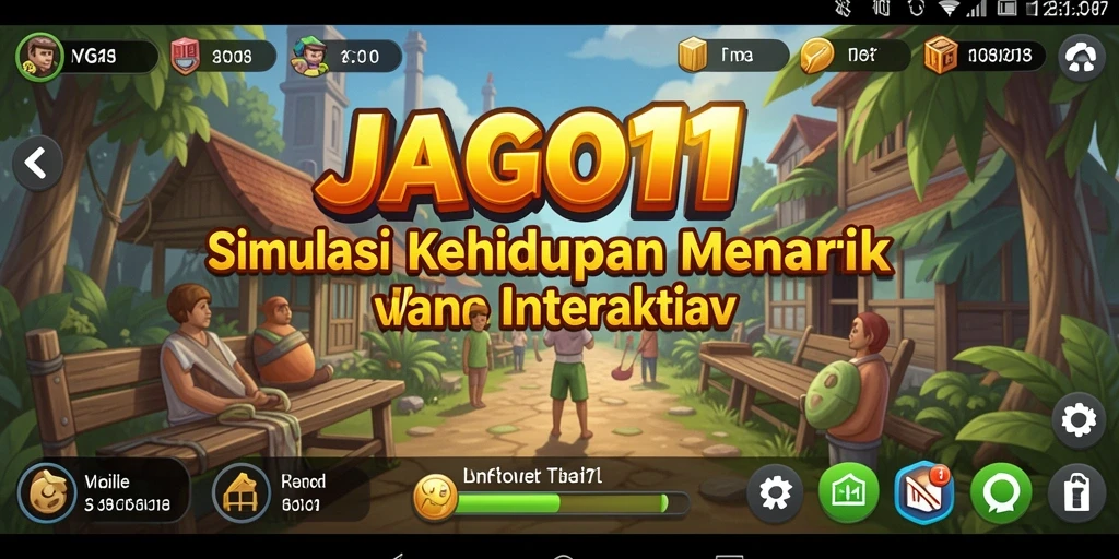Tampilan gameplay menarik dalam dunia simulasi JAGO11 yang interaktif.