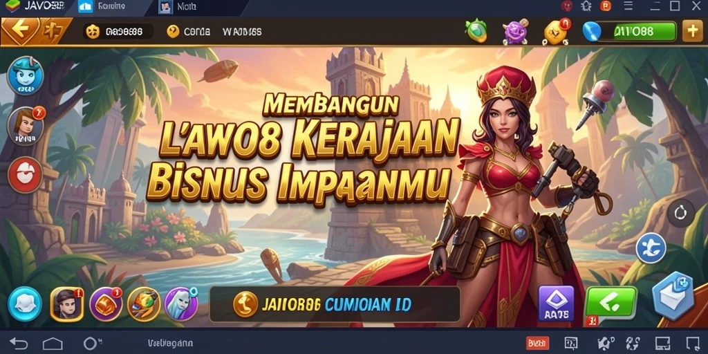 Screenshot gameplay JAVO88 yang menunjukkan keseruan mengelola bisnis Tycoon.