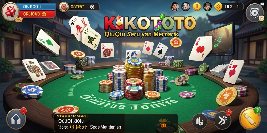 Screenshot utama KIKOTOTO menampilkan gameplay QiuQiu yang seru.