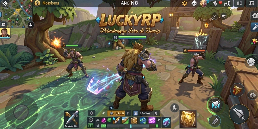 Tampilan menakjubkan dari gameplay MMORPG LUCKYRP.