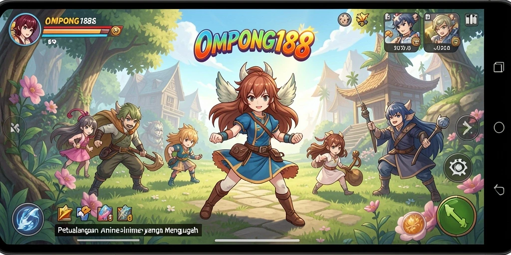 Tampilan gameplay yang menarik dan penuh aksi di OMPONG188.