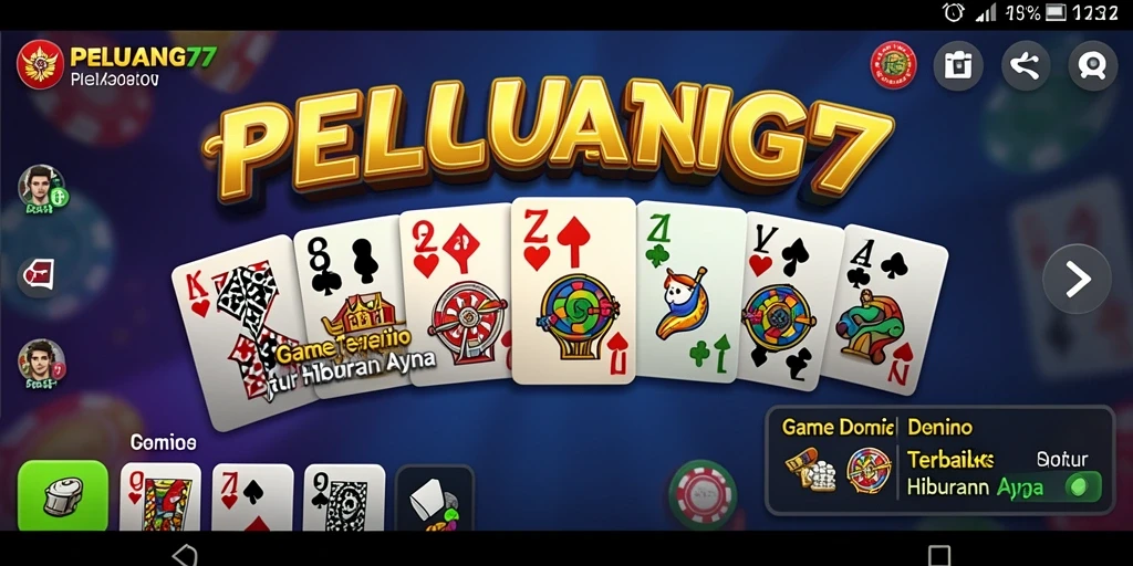 Tampilan menawan dari gameplay Domino PELUANG77.
