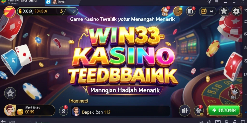 Screenshot gameplay WIN33 menampilkan keseruan bermain Kasino.